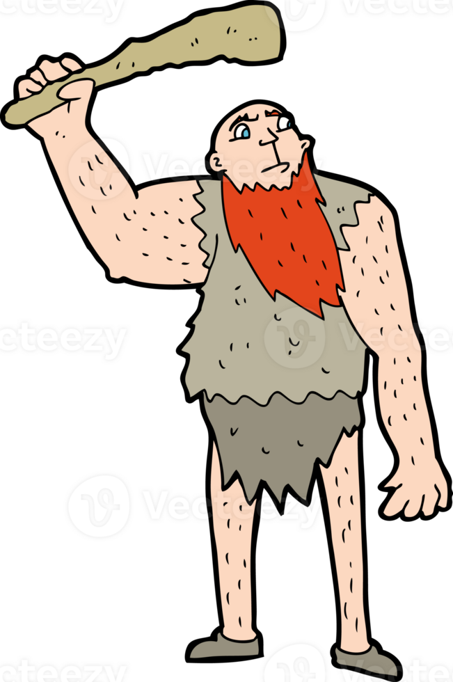 cartoon neanderthal drawing png