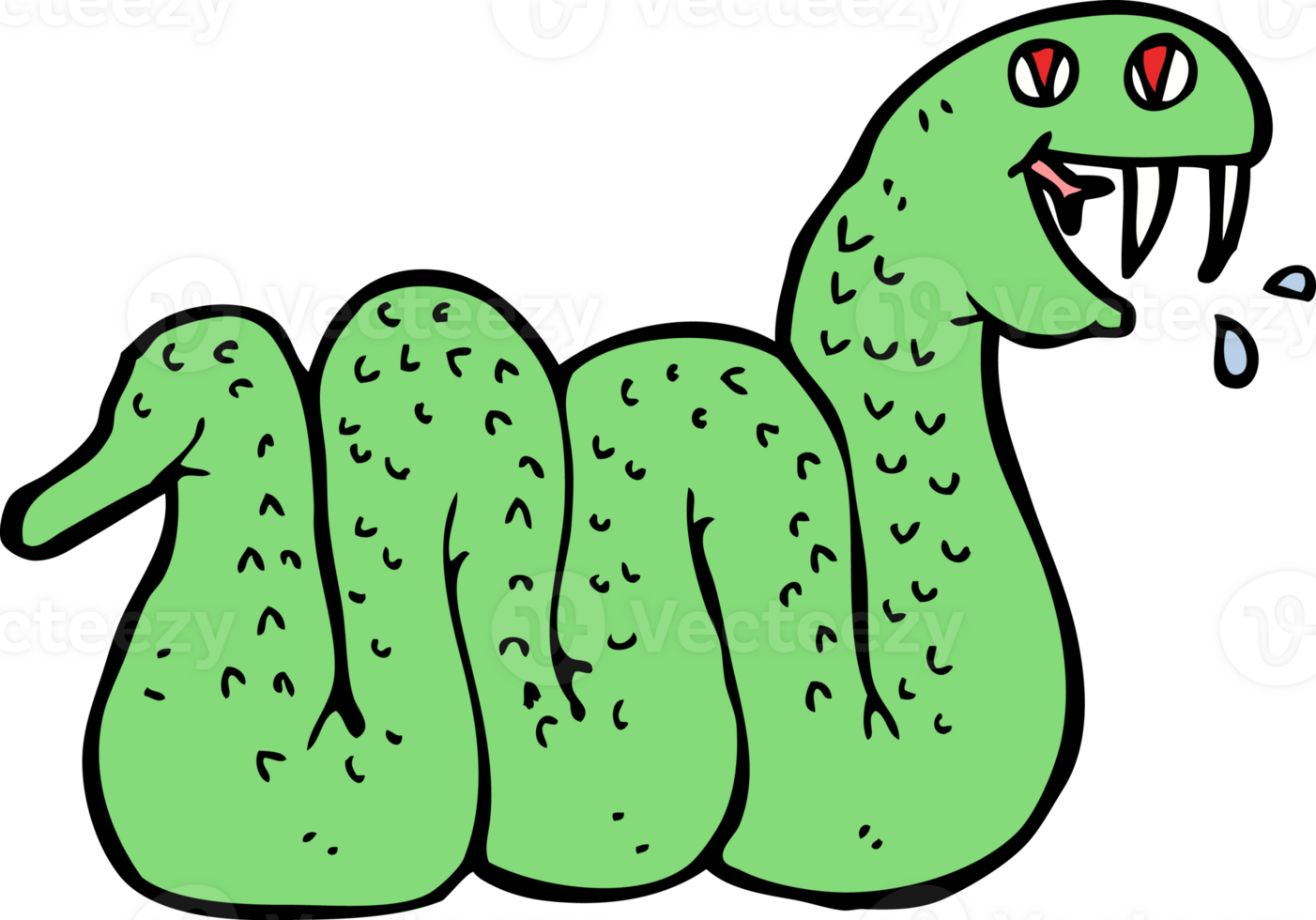 cartoon snake drawing png