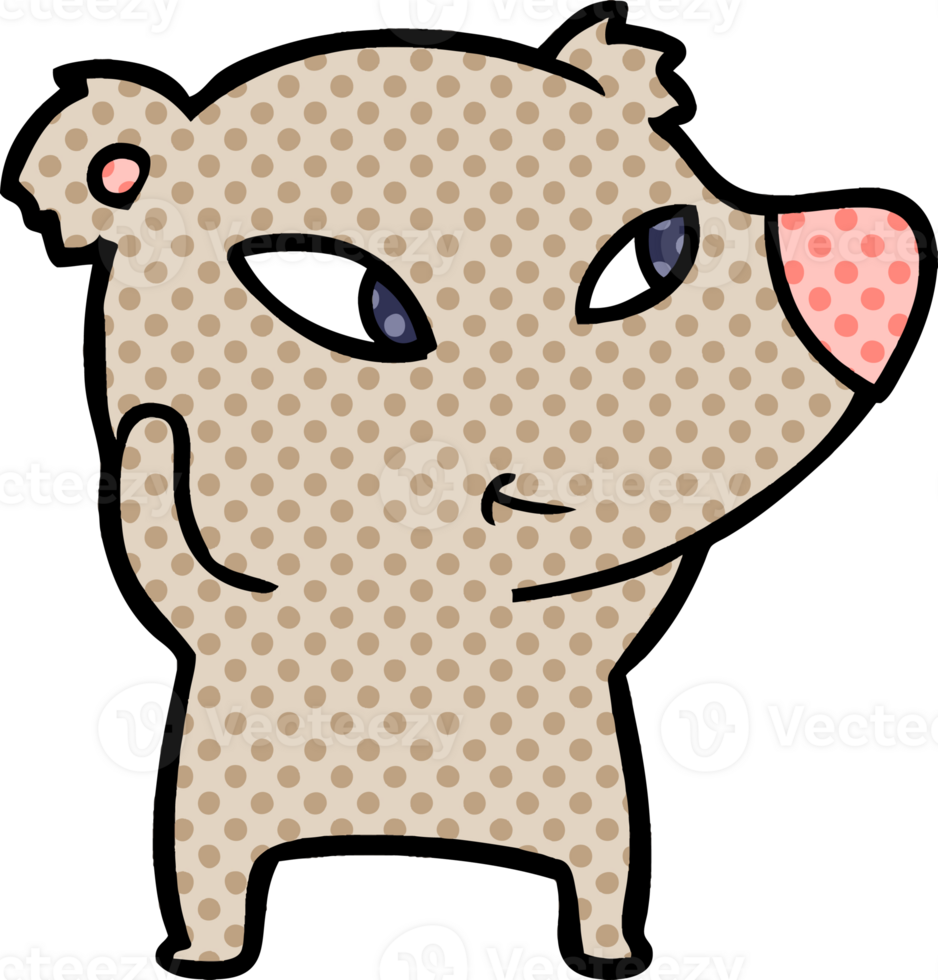 cute cartoon bear drawing png