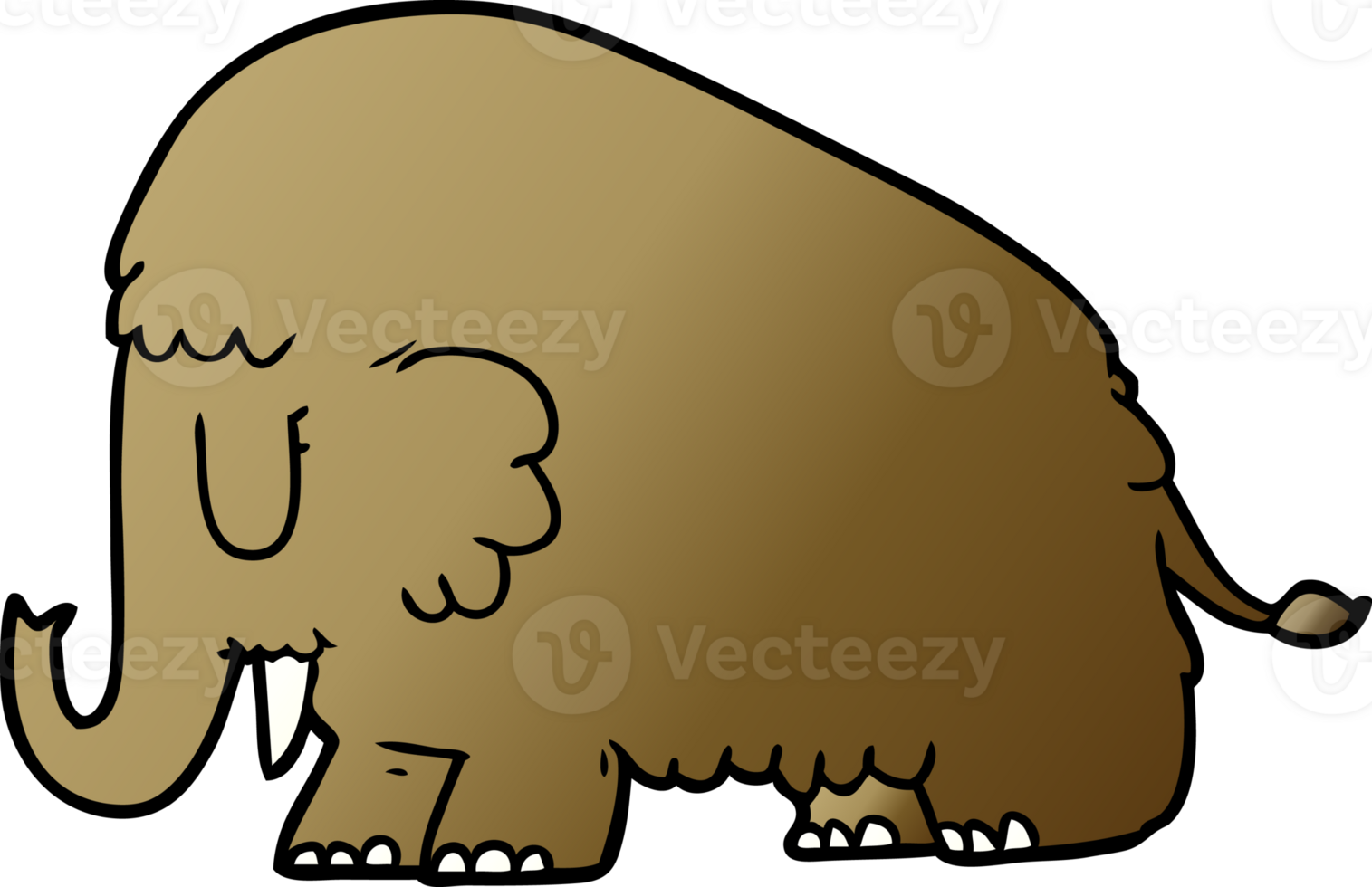 cartoon mammoth drawing png