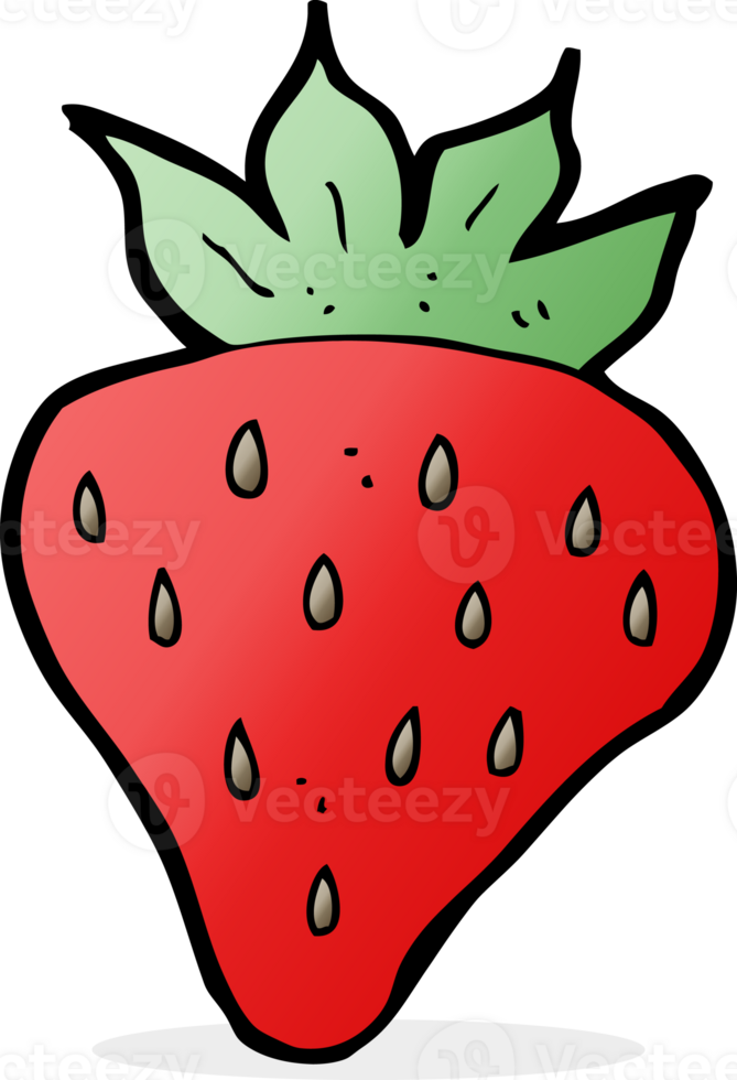 cartoon strawberry drawing png