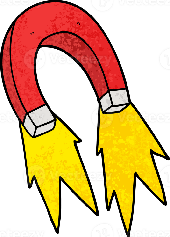 cartoon magnet drawing png