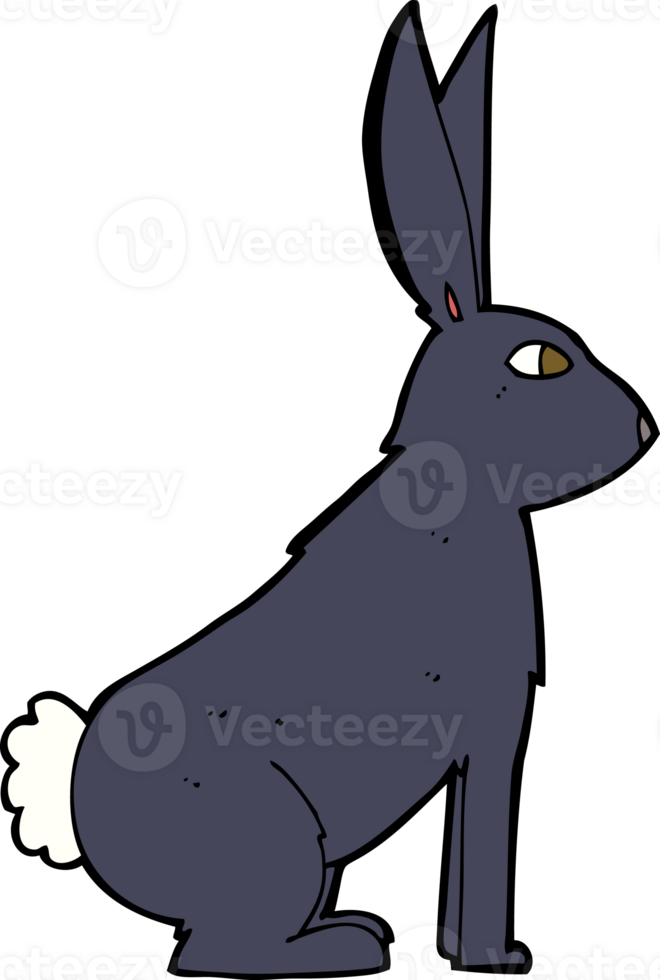 cartoon rabbit drawing png