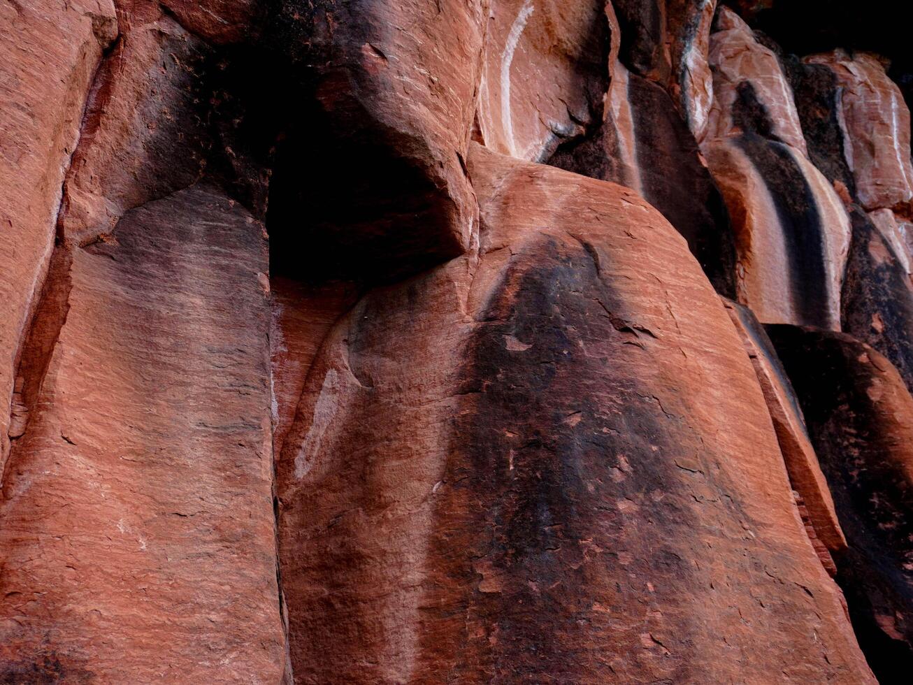 Rocky cliffs at Phu Thok or Wat Chetiyakhiri ,Beautiful mountain landscape, Bueng Kan Province, Thailand. photo