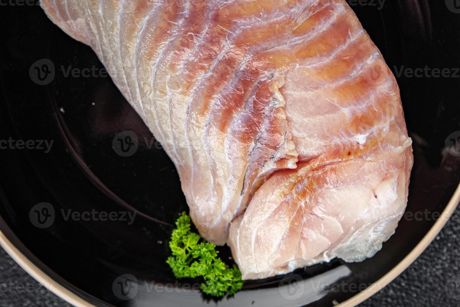 tilapia raw fish fillet seafood fresh appetizer meal food snack on the table copy space food photo