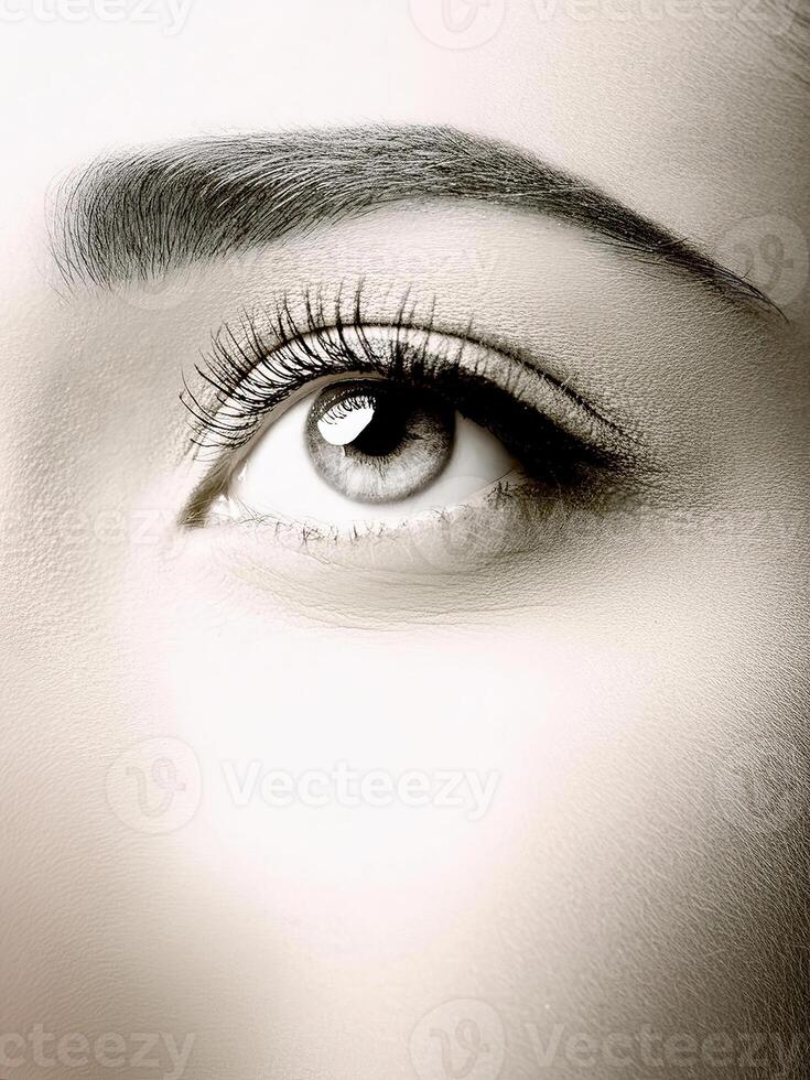 eye with eyelashes photo