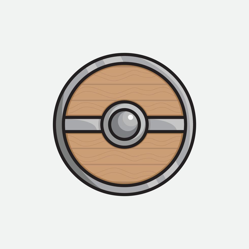 illustration Shield. design Shield. Shield Cartoon design illustration and icon for website, digital and print vector