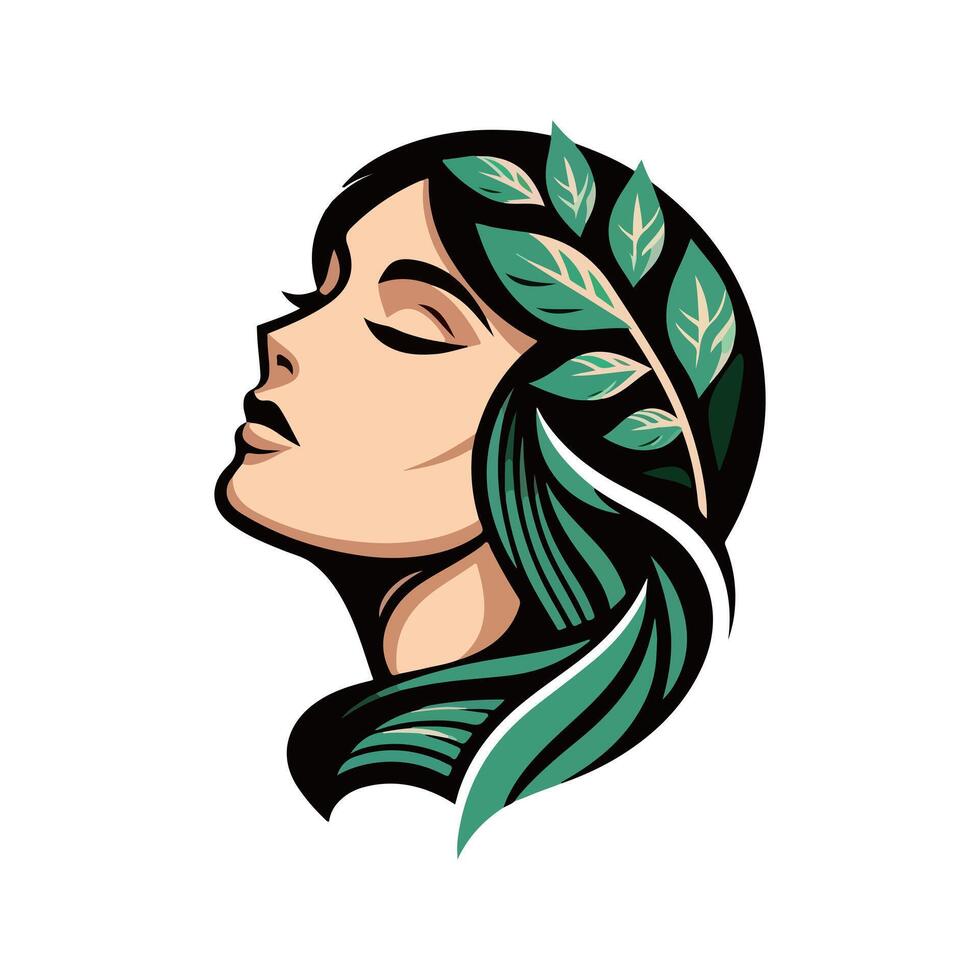 Womens fashion shop and beauty business Logo EPS10 illustration vector