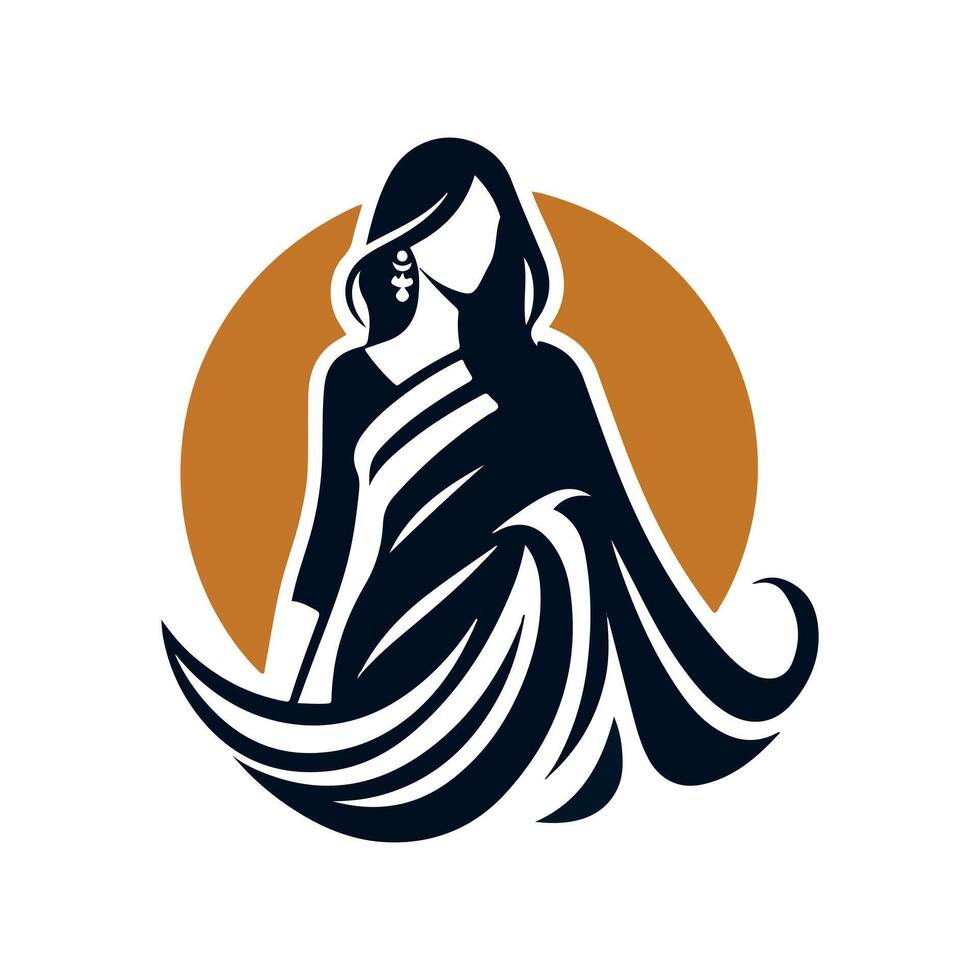 Womens fashion shop and beauty business Logo EPS10 illustration vector