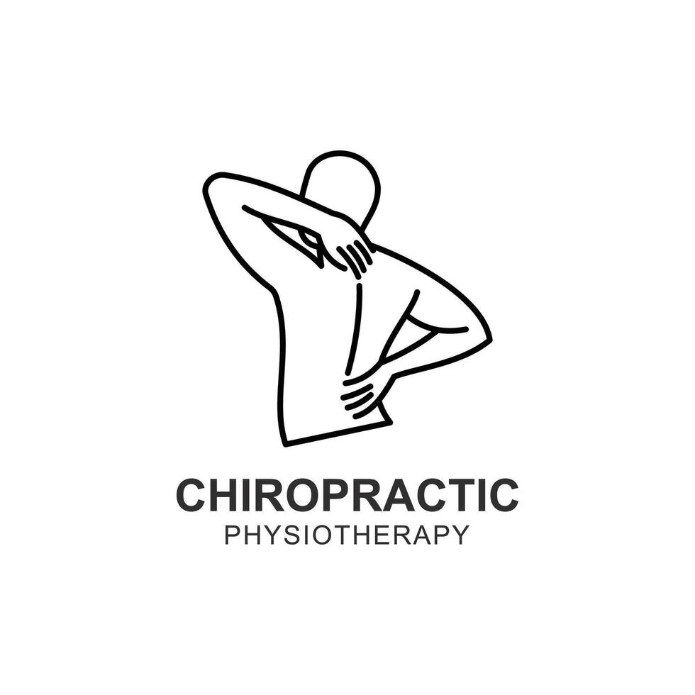 Chiropractic symbol icon design illustration template vector