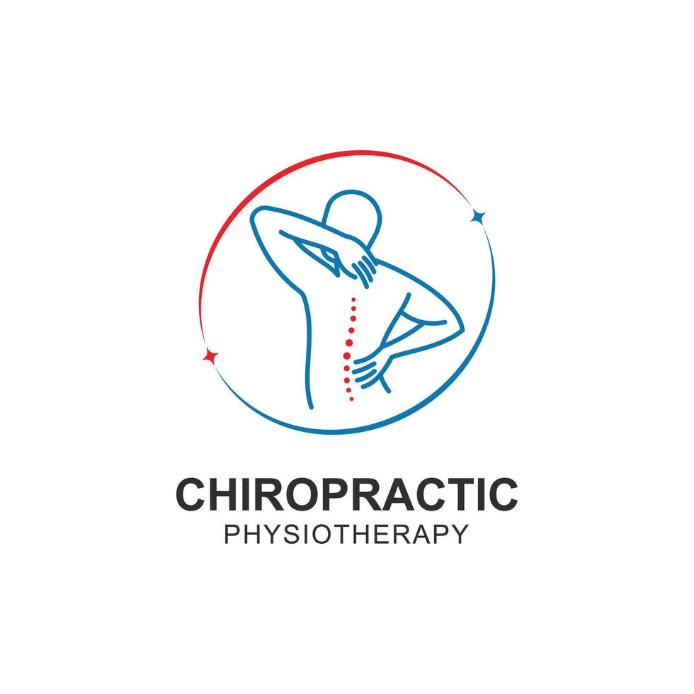 Chiropractic symbol icon design illustration template vector