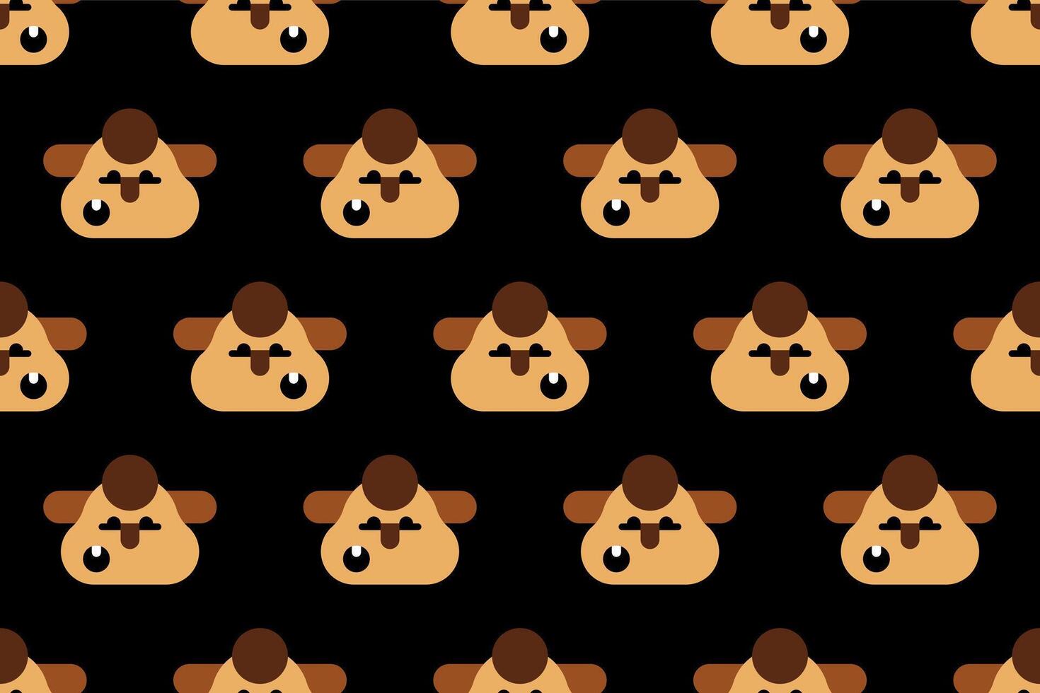 Cute animal wrapping paper seamless pattern background vector