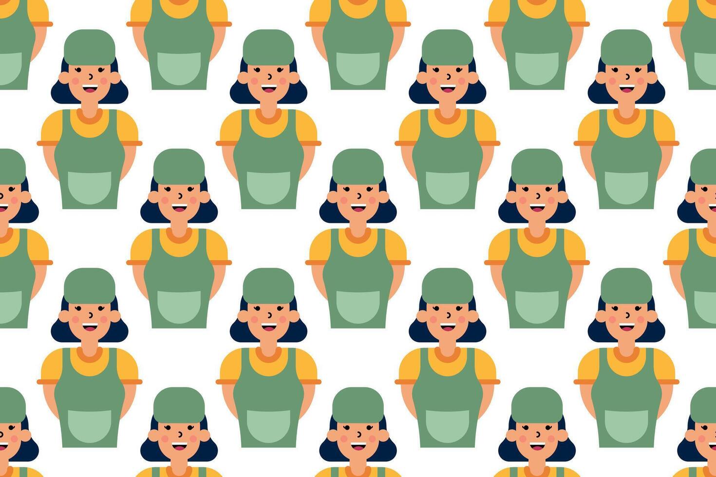 People seamless pattern background illustration vector