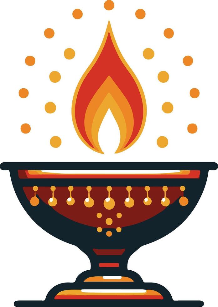 diwali silhouette art vector
