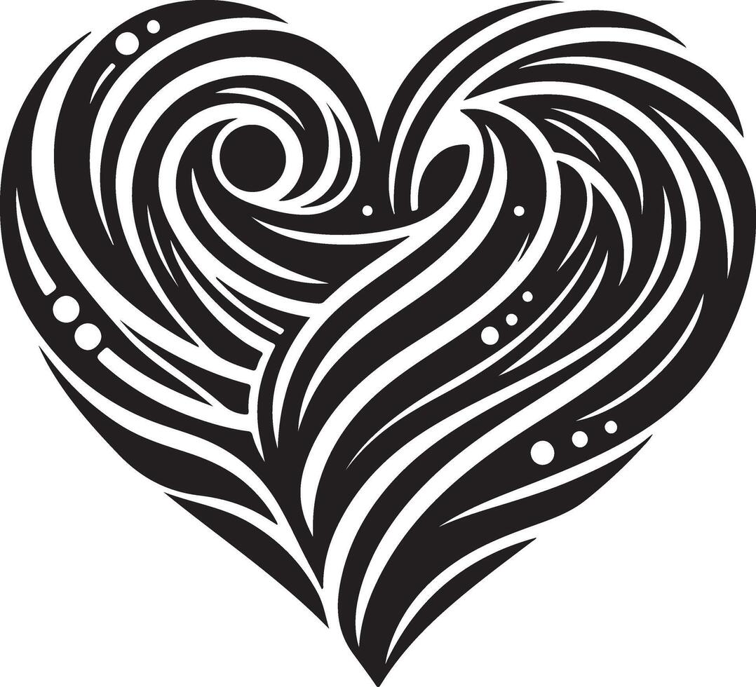a blue heart with a bird inside vector