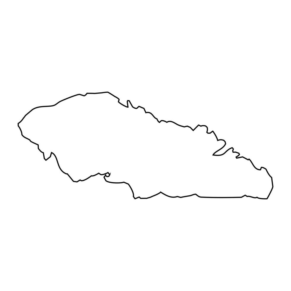Upolu island, Samoa. illustration. vector