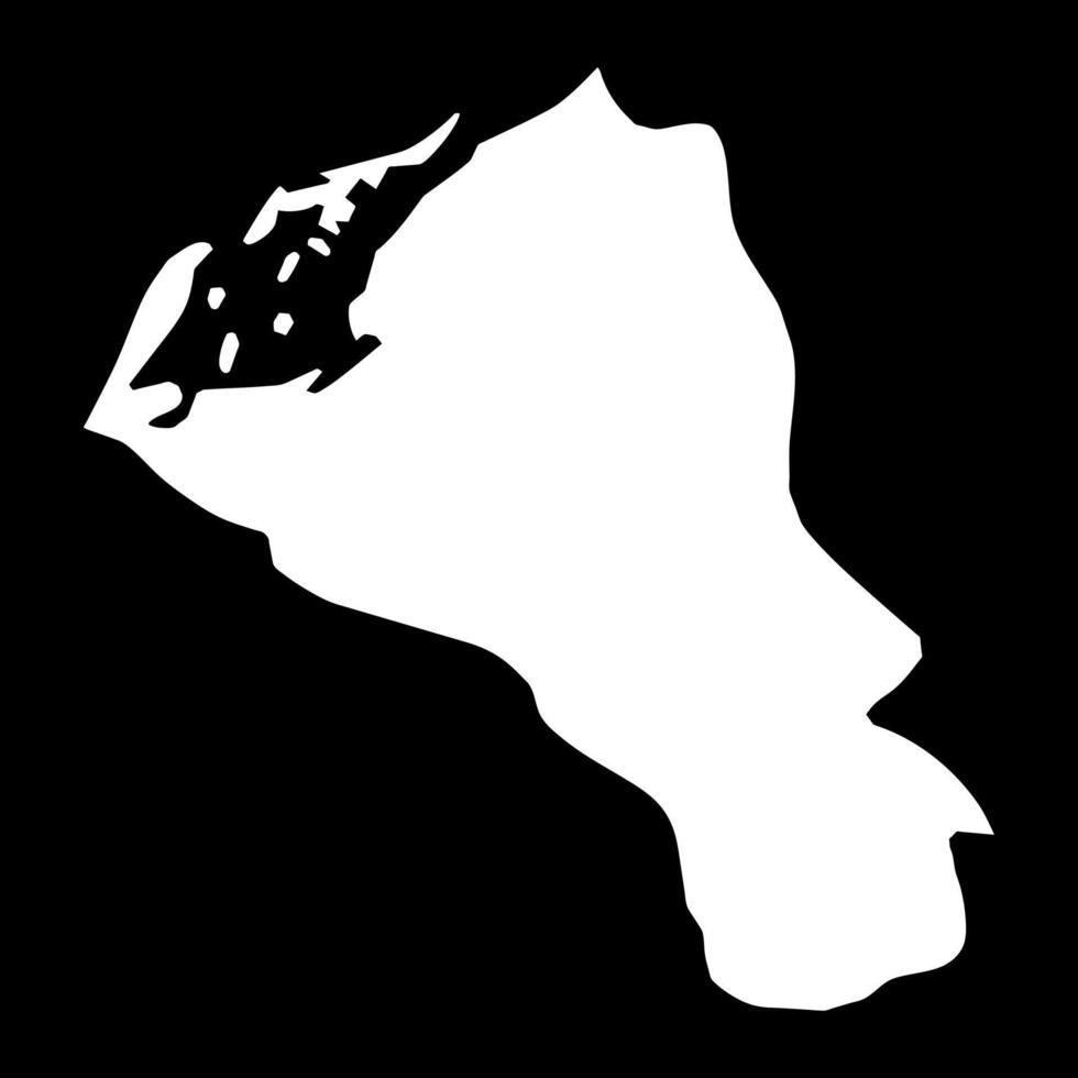 Emirate of Umm Al Quwain map, administrative division of United Arab Emirates. illustration. vector