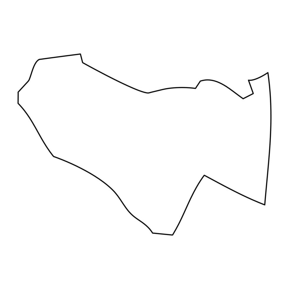 Vaisigano district map, administrative division of Samoa. illustration. vector