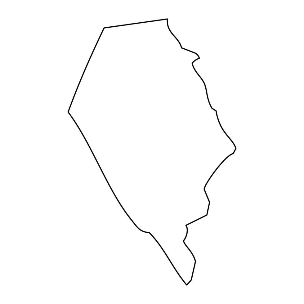 Faasaleleaga district map, administrative division of Samoa. illustration. vector