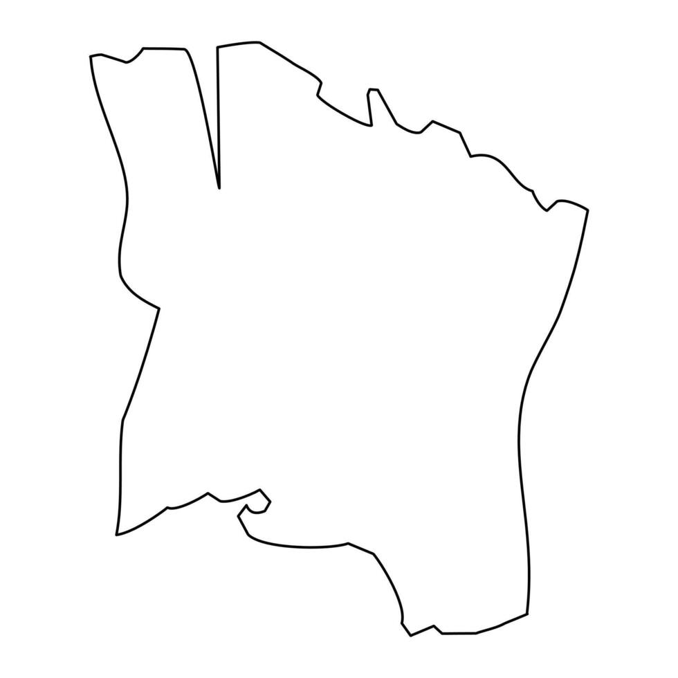 Tuamasaga district map, administrative division of Samoa. illustration. vector