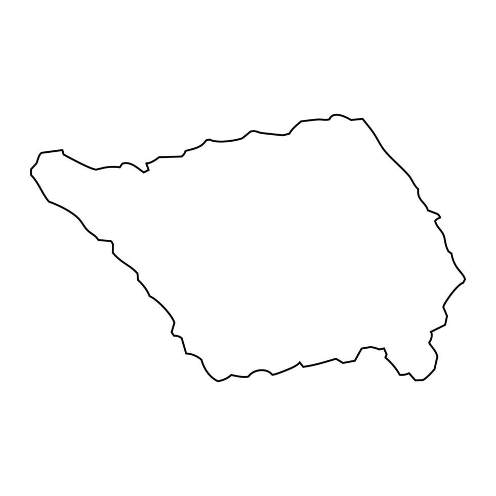 Savaii island, Samoa. illustration. vector