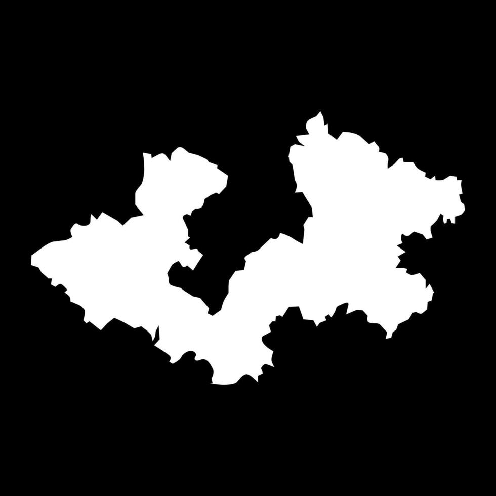 Zagreb county map, subdivisions of Croatia. illustration. vector