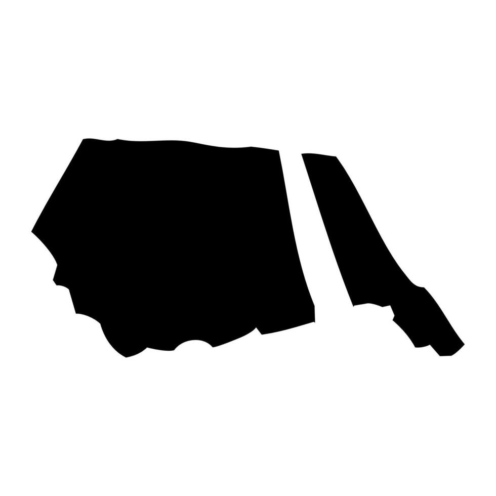 Palauli district map, administrative division of Samoa. illustration. vector