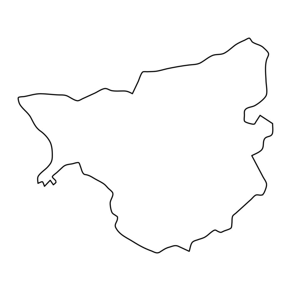 Fiorentino castelli map, administrative division of San Marino. illustration. vector
