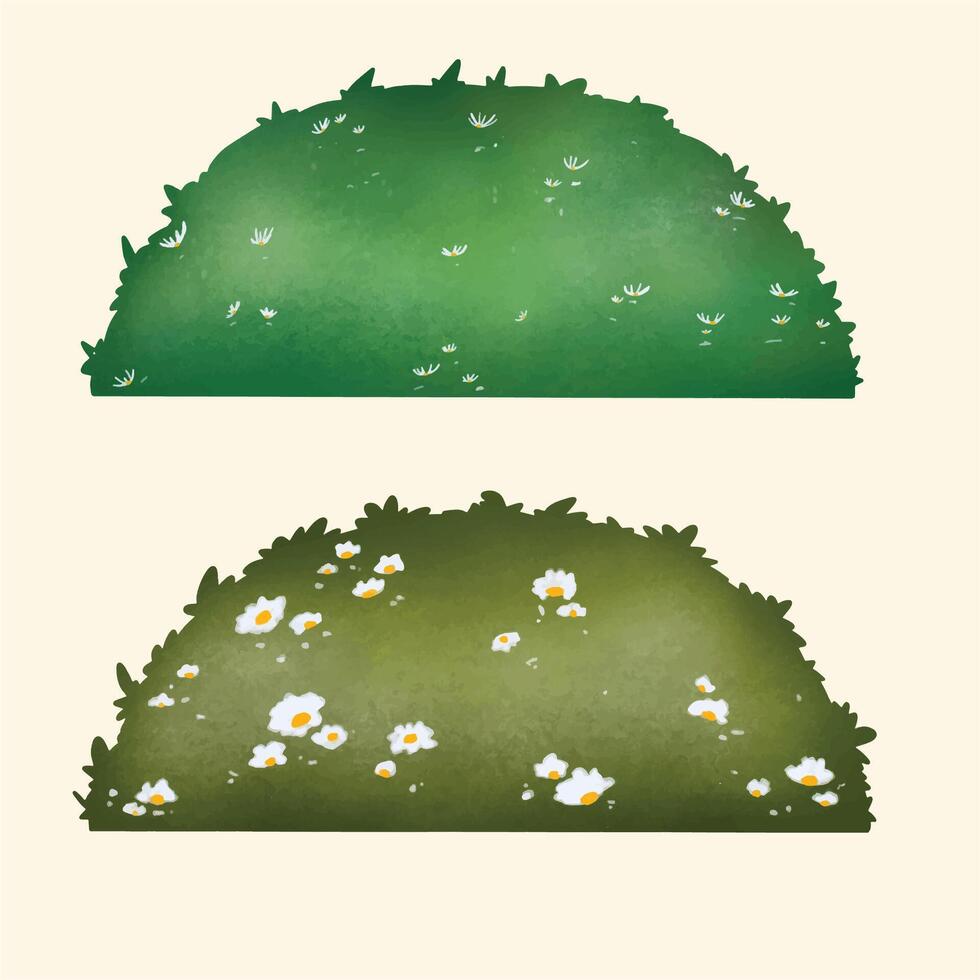 meadow with flowers vector