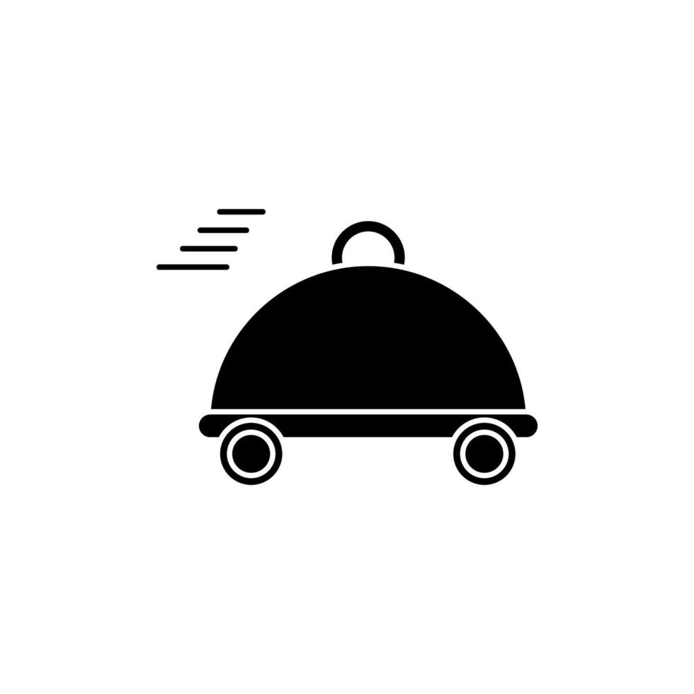 food delivery concept line icon. Simple element illustration. food delivery concept outline symbol design. vector
