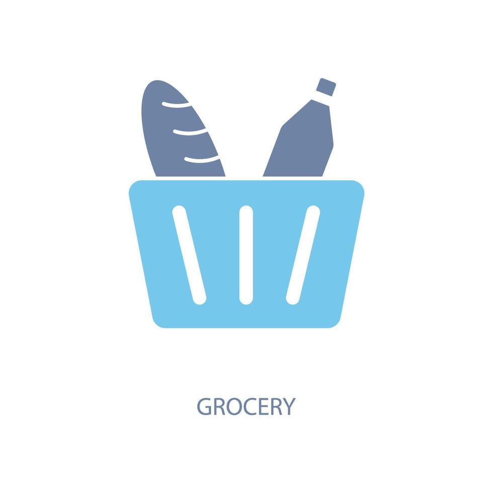 grocery concept line icon. Simple element illustration. grocery concept outline symbol design. vector