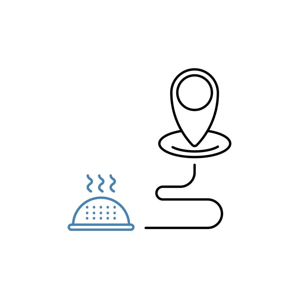 shipping concept line icon. Simple element illustration. shipping concept outline symbol design. vector