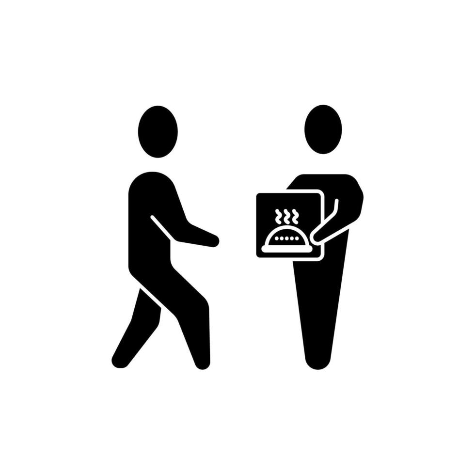 give food concept line icon. Simple element illustration. give food concept outline symbol design. vector