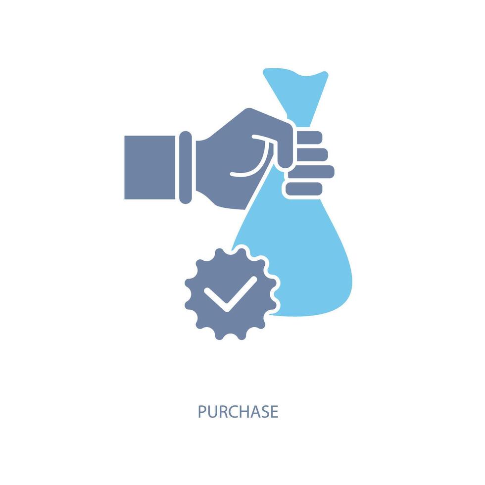 purchase concept line icon. Simple element illustration. purchase concept outline symbol design. vector