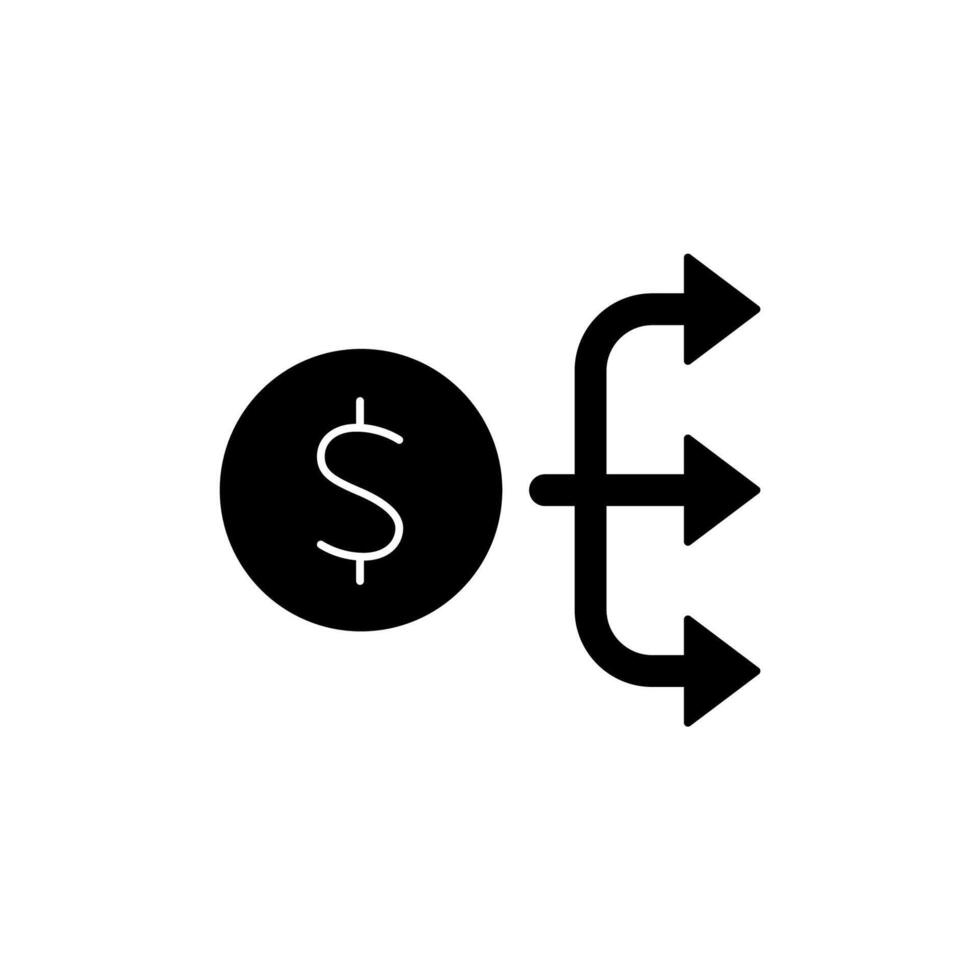 spend concept line icon. Simple element illustration. spend concept outline symbol design. vector