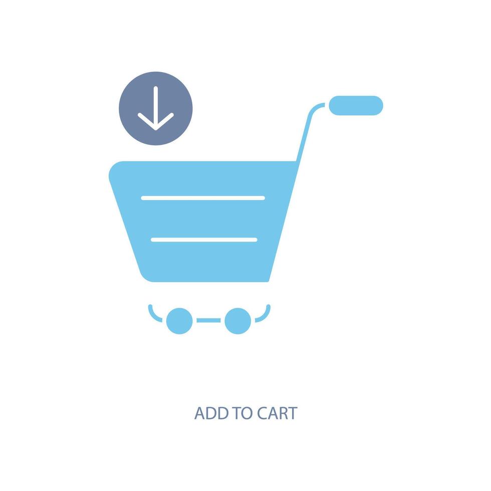 add to cart concept line icon. Simple element illustration. add to cart concept outline symbol design. vector