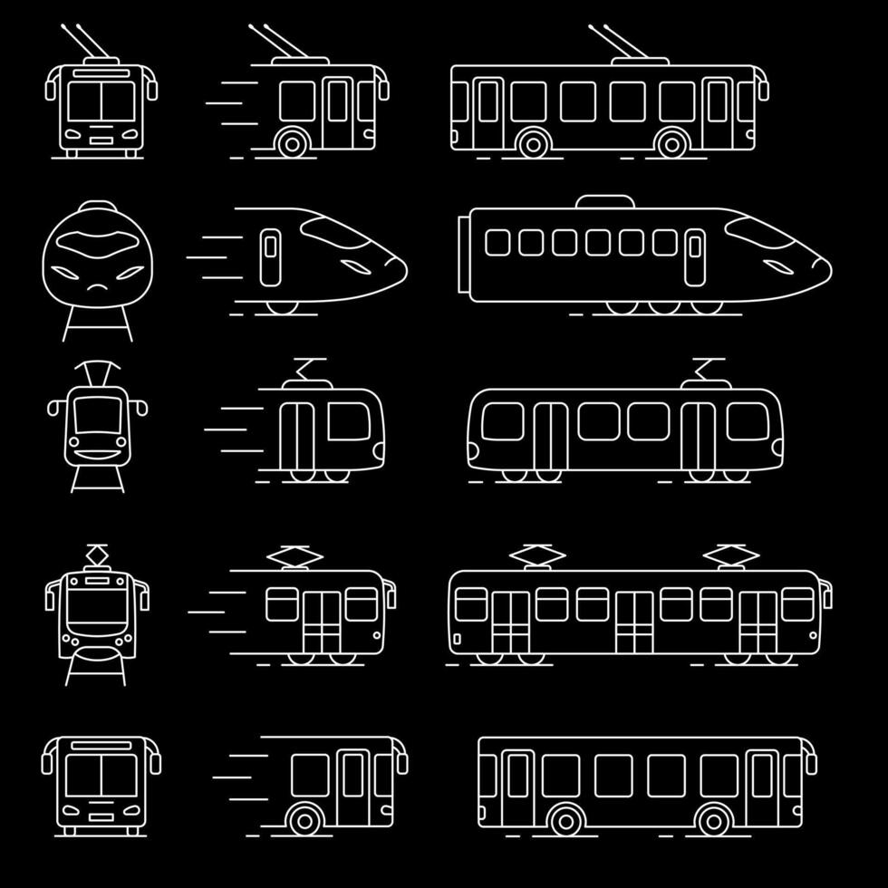 Public transport. Illustration of public transport. Transport business concept. EPS 10. vector