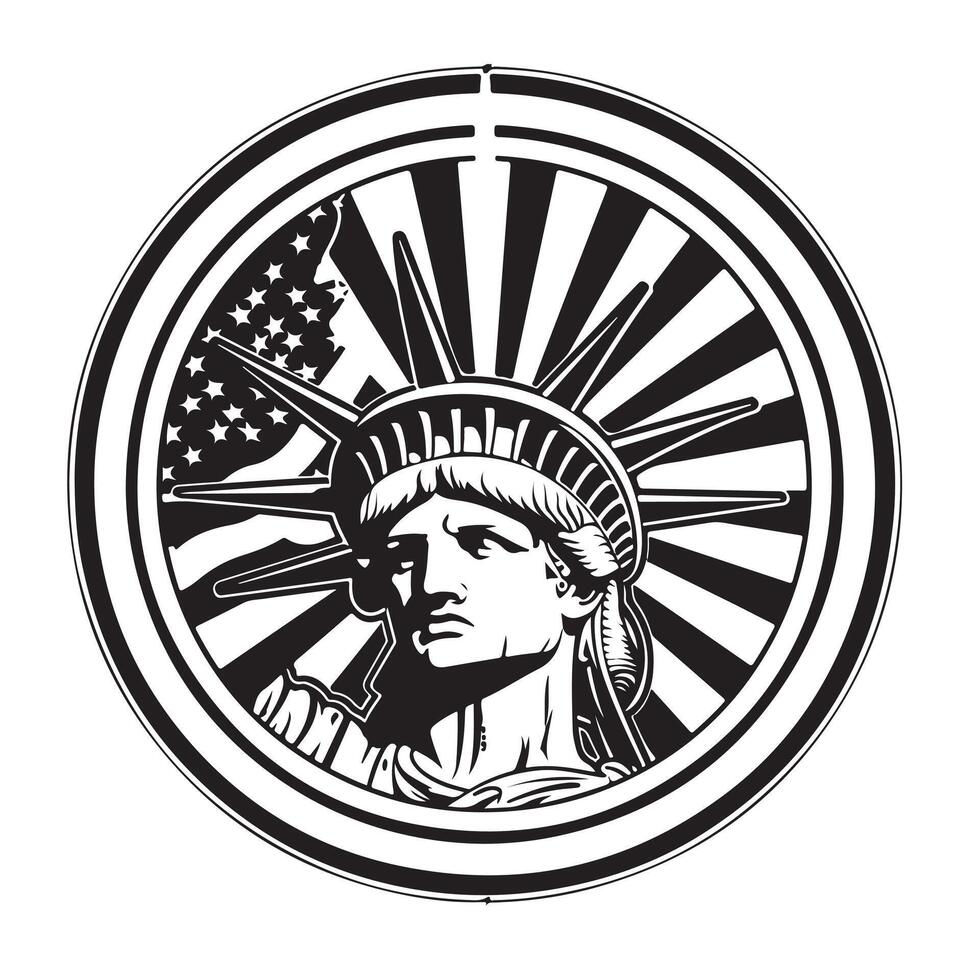 Statue of Liberty USA vector