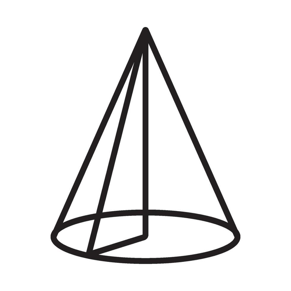 cone icon symbol vector