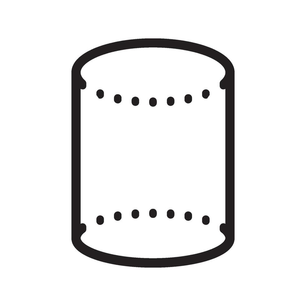 cylinder tube icon symbol vector