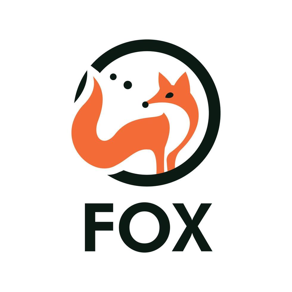 simple fox logo icon illustration, set of simple minimalist silhoutte fox logo vector