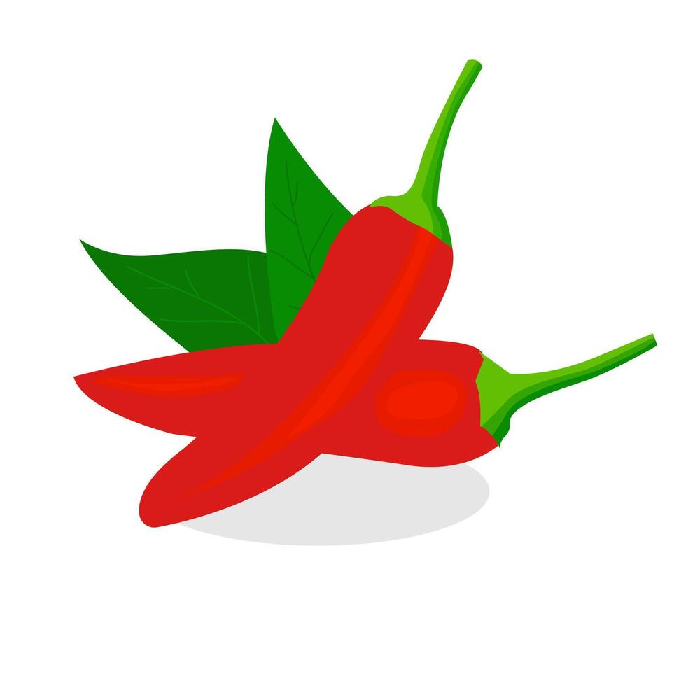 Red Pepper chili spicy logo vector