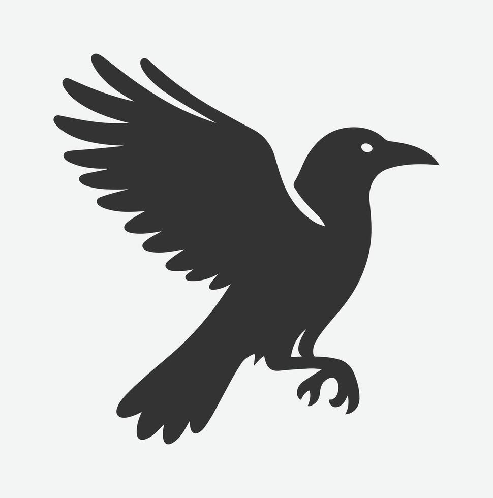 Majestic Crow Silhouette Collection, Perfect for Art, Design, and Craft Projects vector