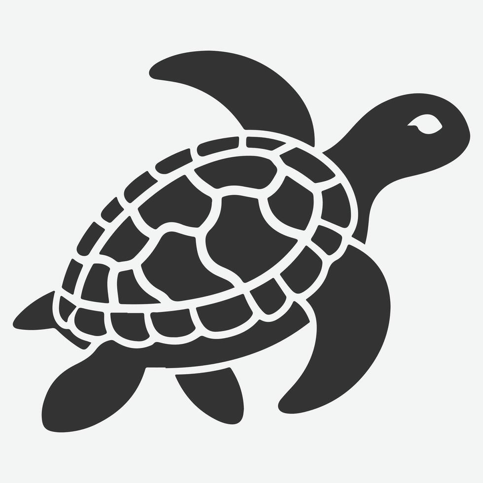Majestic Turtle Silhouette Collection Ideal for Art Projects and Decor vector