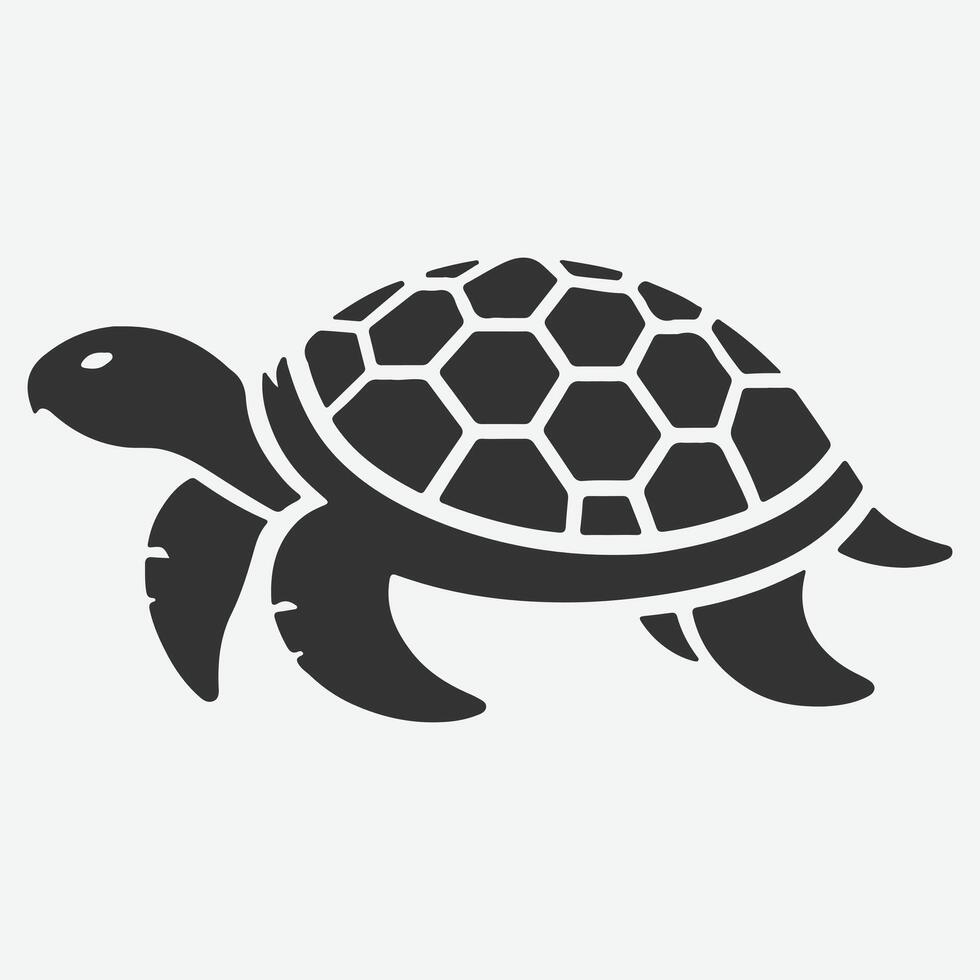 Majestic Turtle Silhouette Collection Ideal for Art Projects and Decor vector