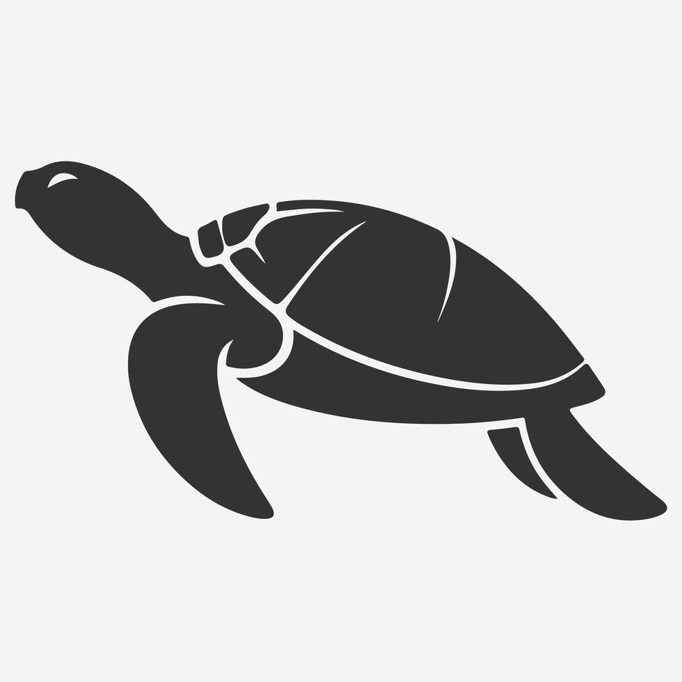 Majestic Turtle Silhouette Collection Ideal for Art Projects and Decor vector