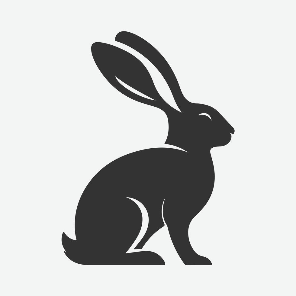 Charming Rabbit Silhouette Collection, Ideal for Design Projects and Crafts vector