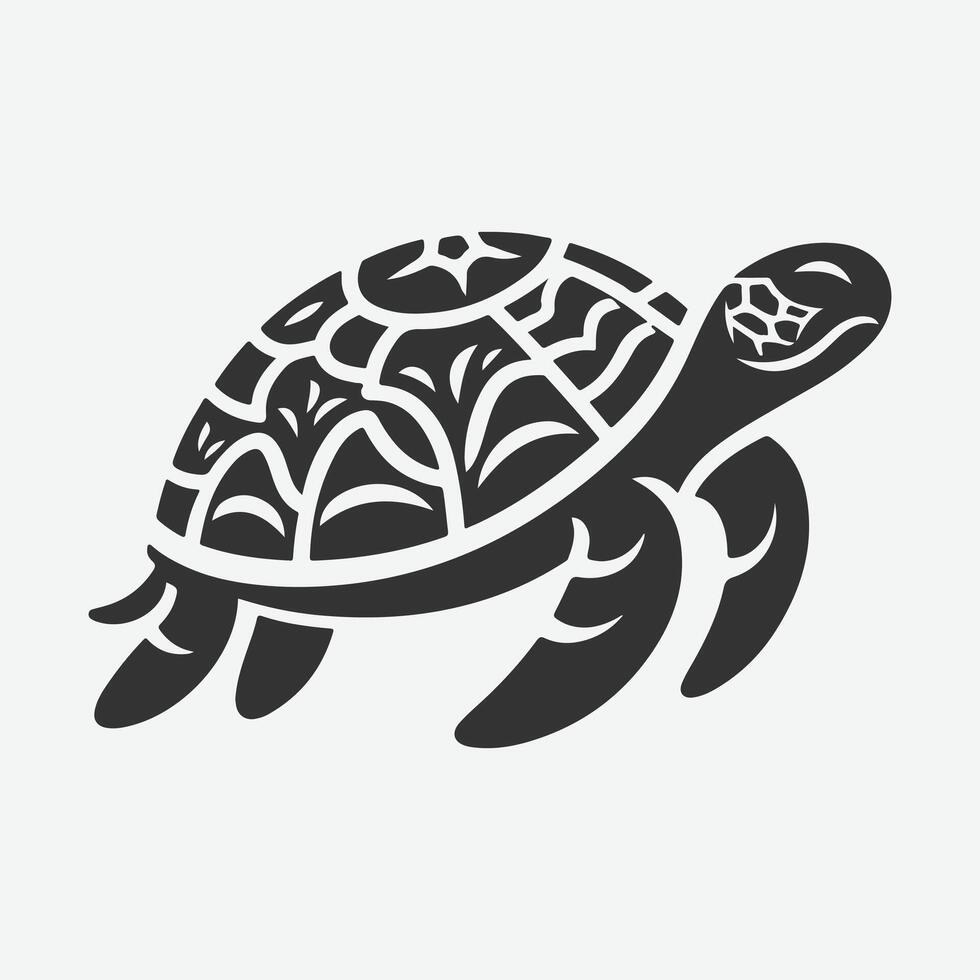 Majestic Turtle Silhouette Collection Ideal for Art Projects and Decor vector