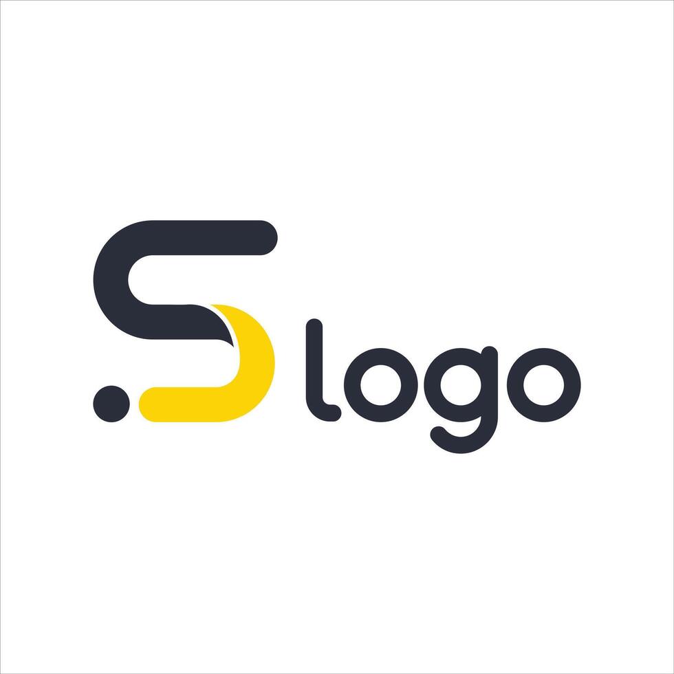 Modern fs letter logo design for business and company vector