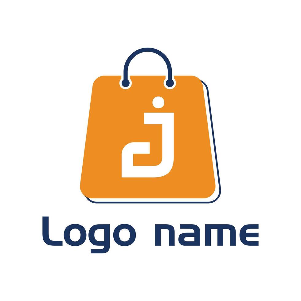 Modern JC letter shop logo design for business and company vector